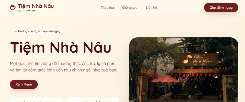Tiệm Nhà Nâu screenshot